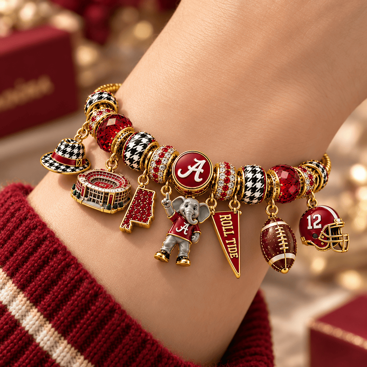 ACT Gold Charm Bracelet Set NHVH