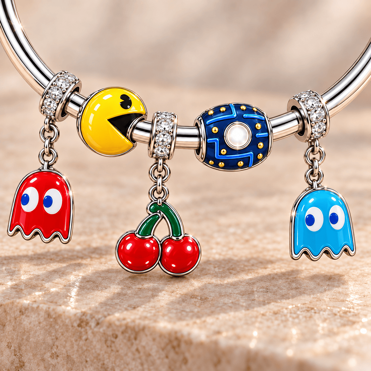 PAM Silver Charm Bracelet Set TMH